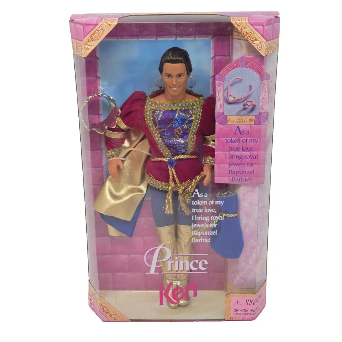 Vintage 1997 Barbie Rapunzel Prince Ken Doll 18080 Mattel