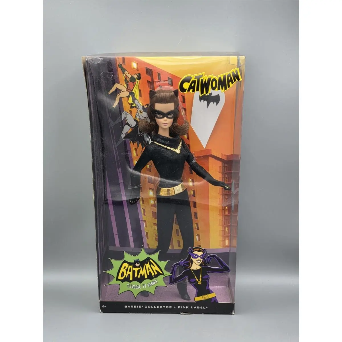 Barbie 2012 Pink Label Batman 1966 Catwoman Julie Mar Doll Y0304