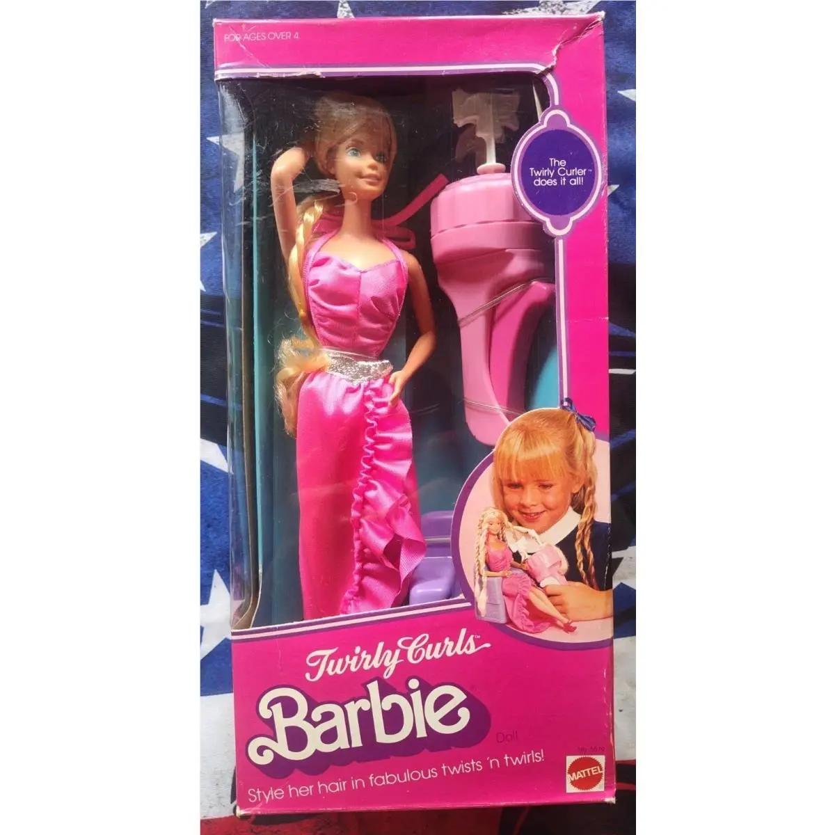 Barbie Twirly Curls Doll with Hair Twirly Curler 5579 1982 Mattel