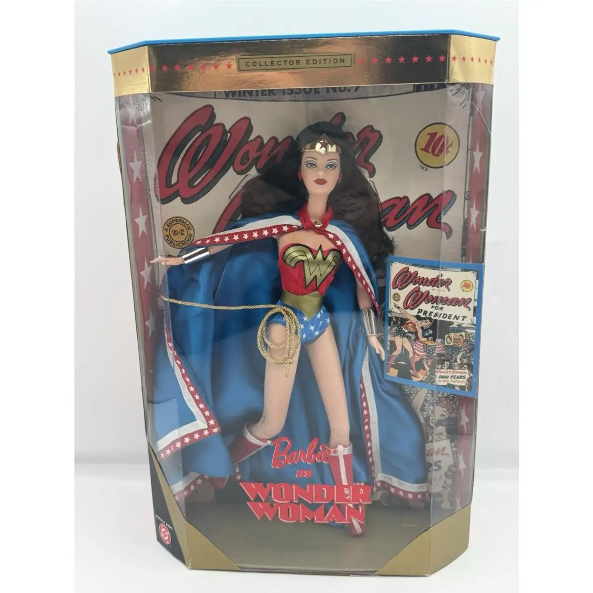 Wonder Woman Collector Edition Barbie Doll 1999 Mattel 24638 Vintage