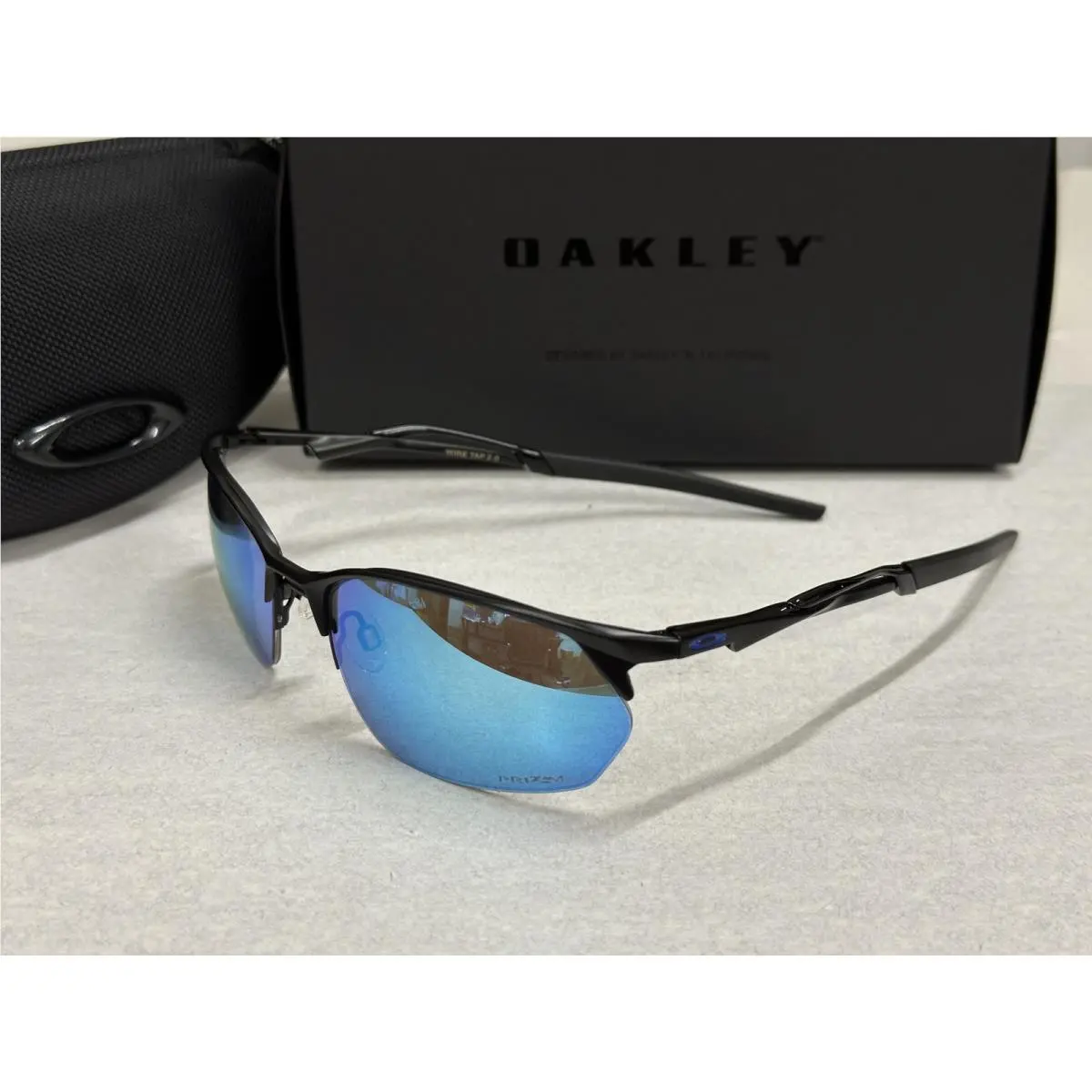 Sunglasses Wire Tap 2.0 OO4145 Sunglasses Glasses Sports Outdoor Prizm Blue by Oakley