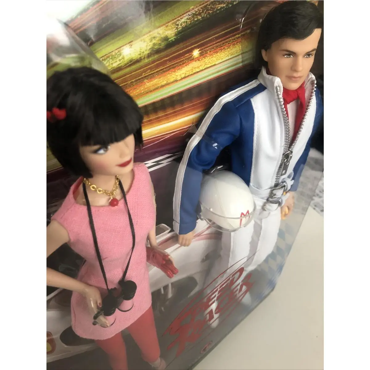Speed Racer Ken Trixie Barbie Doll Giftset with Helmet Binocular Necklace