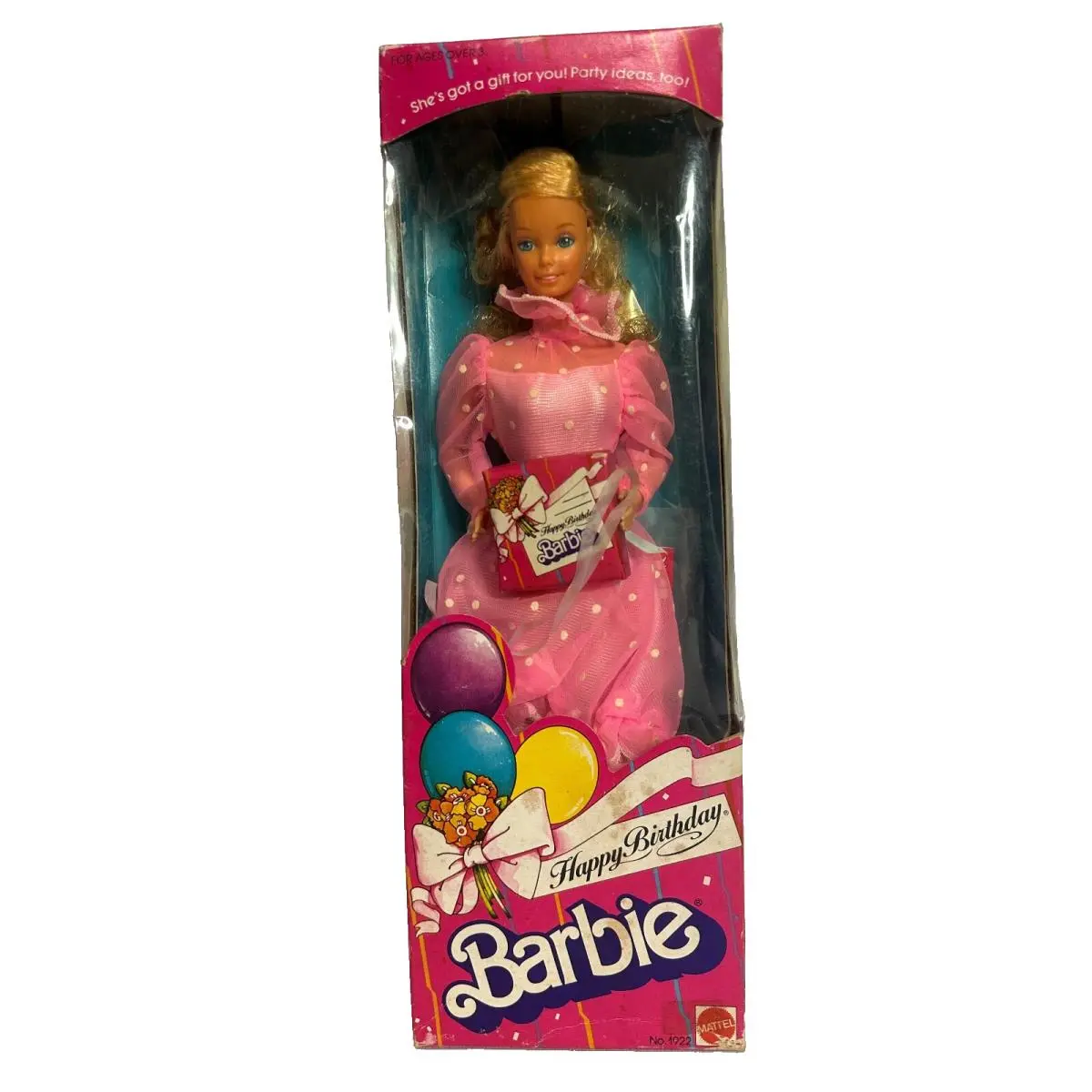 Vintage 1983 Happy Birthday Barbie with Gift Doll by Mattel 1922 Nrfb