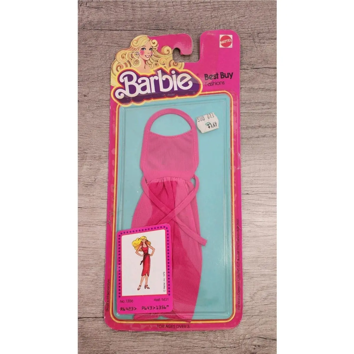 1979 Superstar Barbie Christie PJ Best Buy Fashion 1356 Pink Dress Nrfp