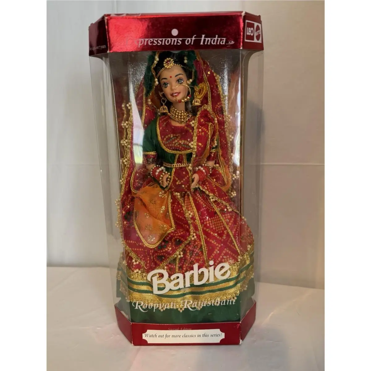 Vtg Barbie Expressions Of India Roopvati Rajasthani 9934 Nrfb Leo Mattel Rare