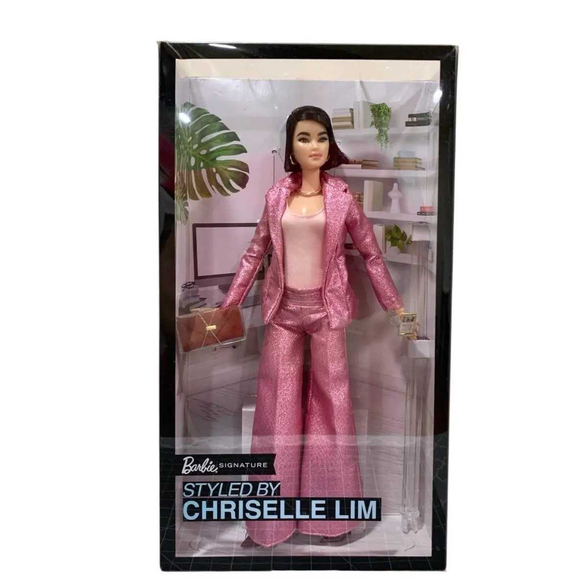 1 Styled BY Chriselle Lim Barbie Doll Pink Pant Suit 2019 Mattel