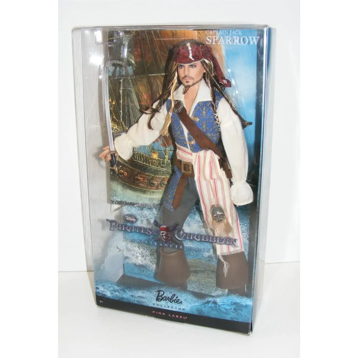 2010 Pink Label Barbie Mattel Captain Jack Sparrow
