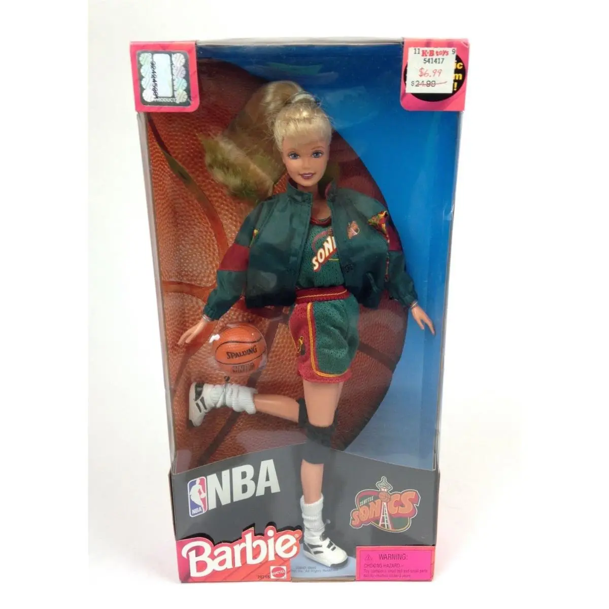 Barbie Nba Seattle Sonics Barbie Nba Team Uniform 1998 Caucasian