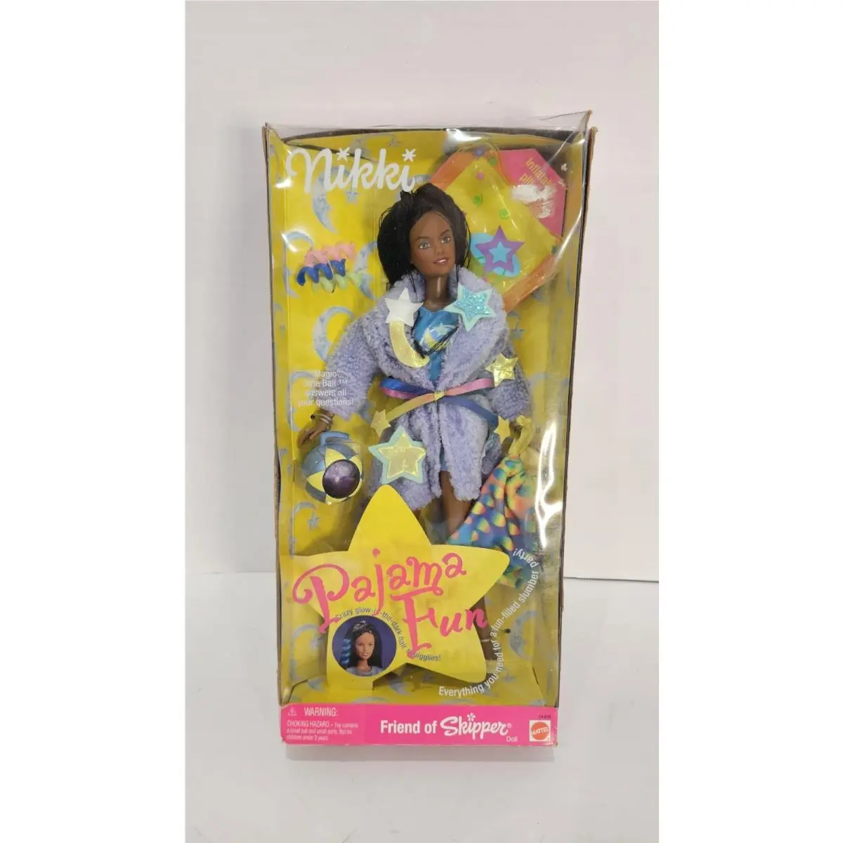 Teen Nikki Barbie Doll Pajama Fun African American Teen Skipper Friend Mattel
