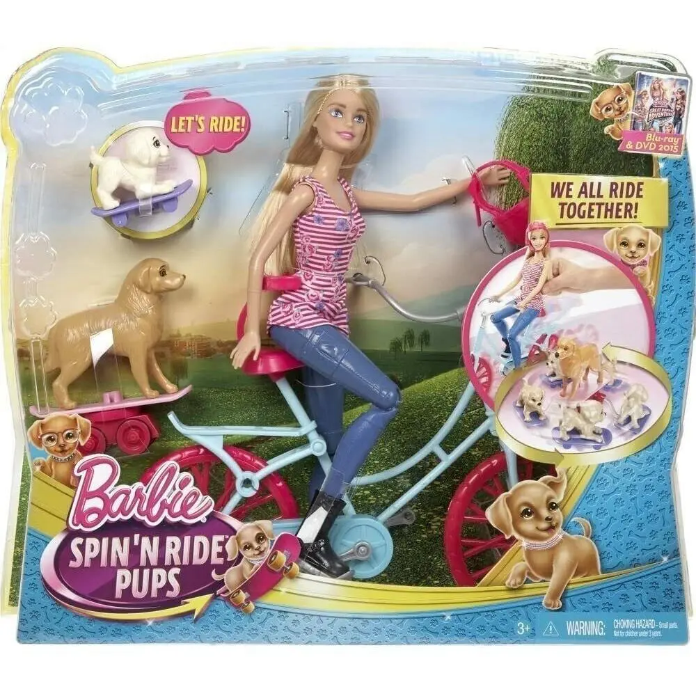 Barbie and Her Sisters in The Great Puppy Adventure Barbie and Bicycle Playset