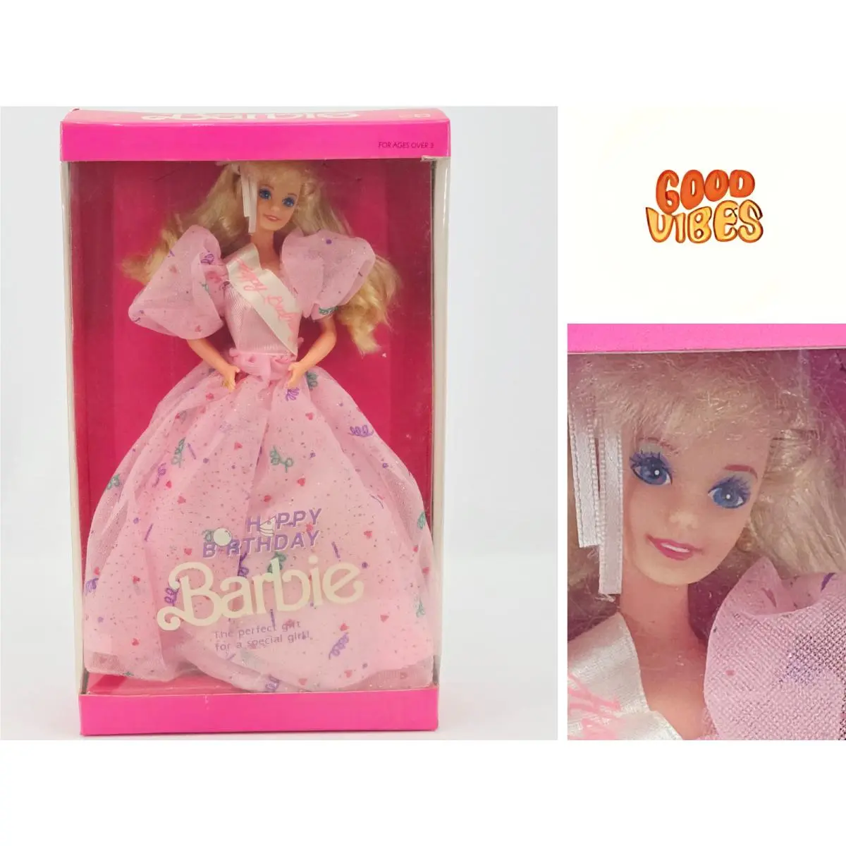 Vtg 1992 Barbie Happy Birthday Special Edition India Foreign Issue Nrfb 9915
