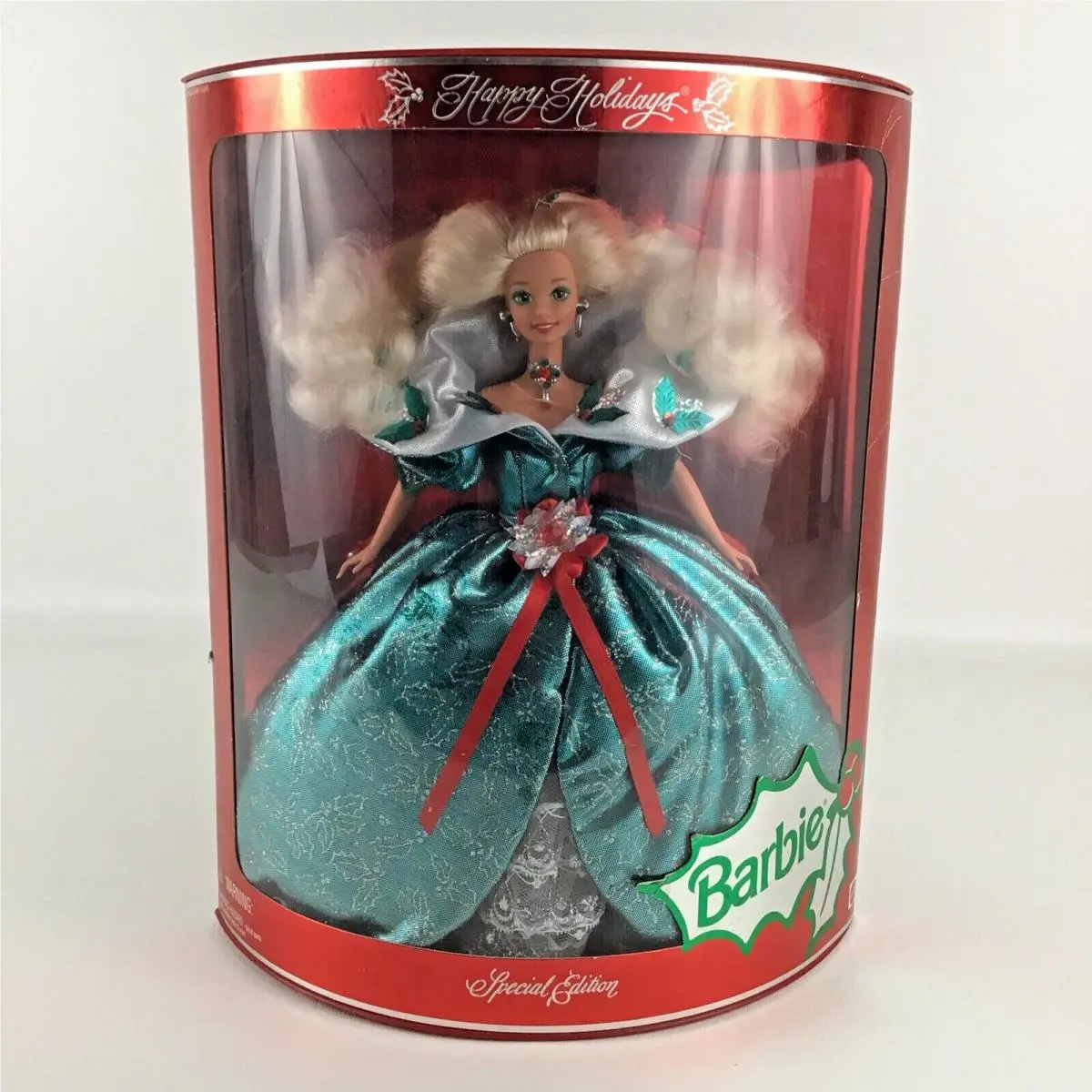 Barbie Happy Holidays Doll Special Edition 1995 Vintage Collectible 14123 Mattel