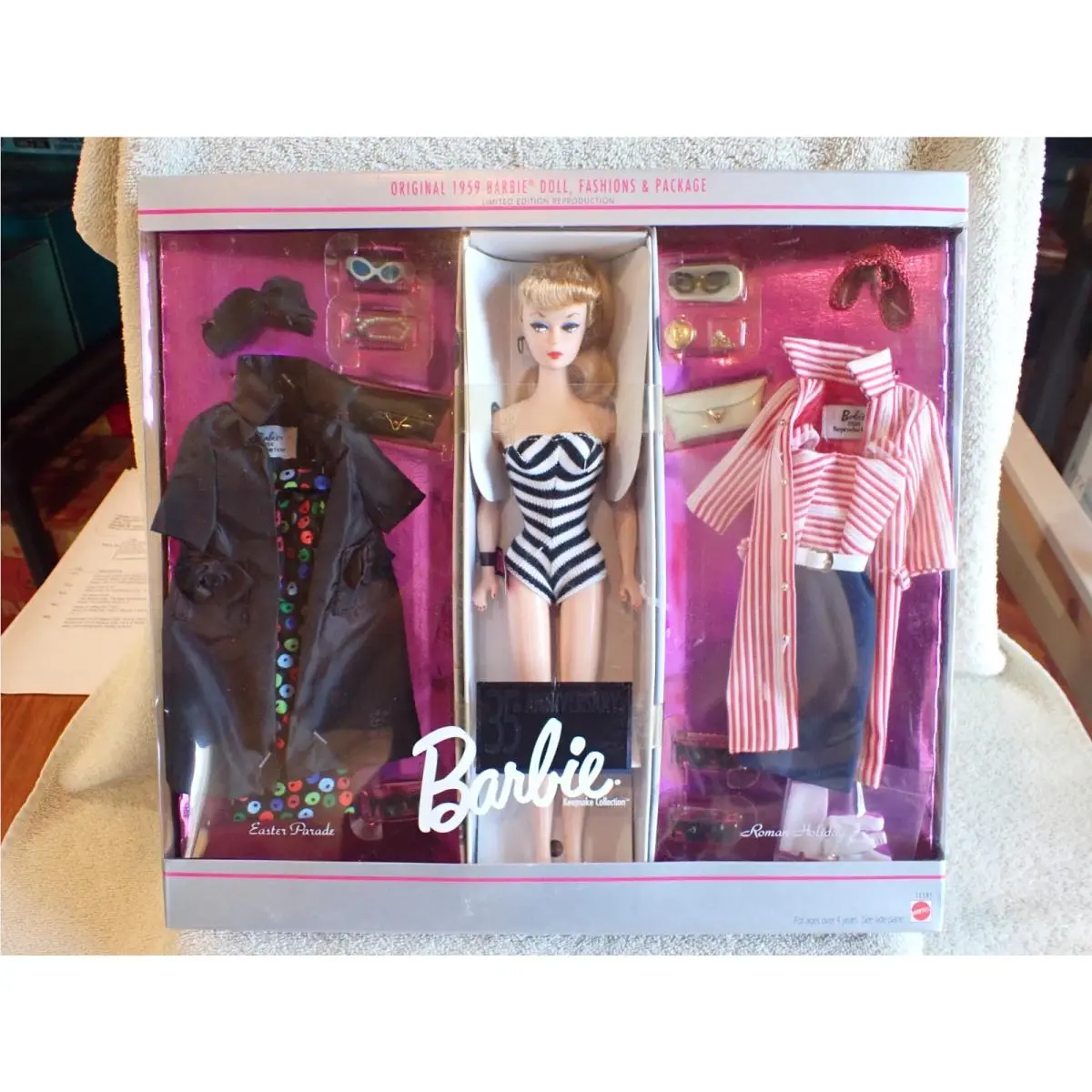 35th Anniversary Barbie Reproduction Gift Set Roman Holiday Easter Parade