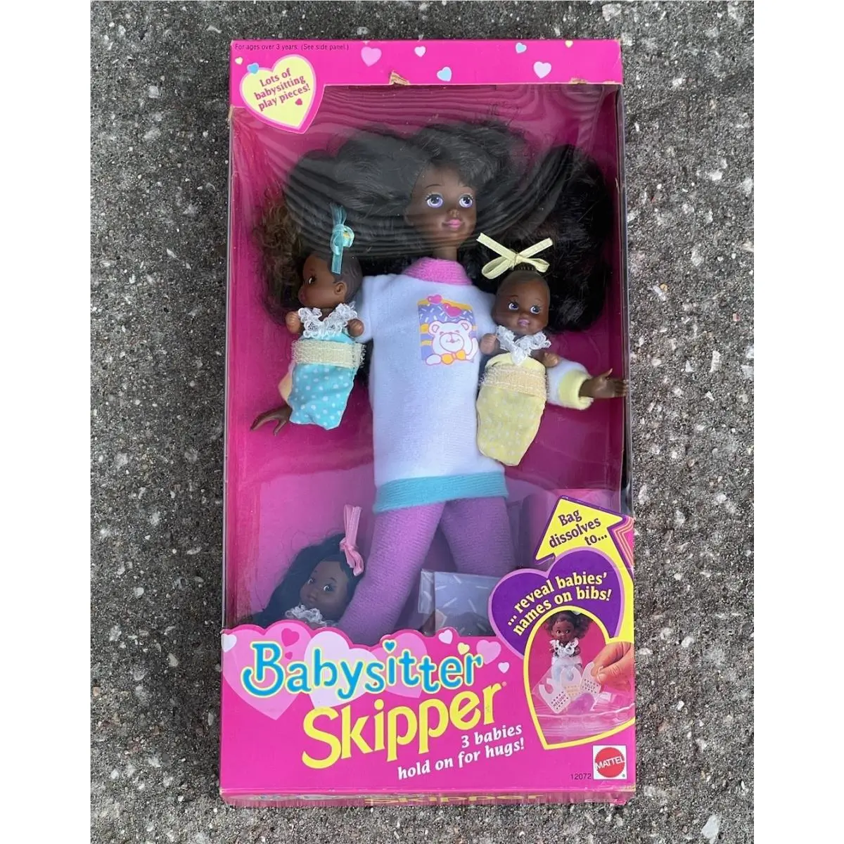 Barbie Babysitter Skipper Doll 3 Babies 12072 AA Nrfb 1994 African American