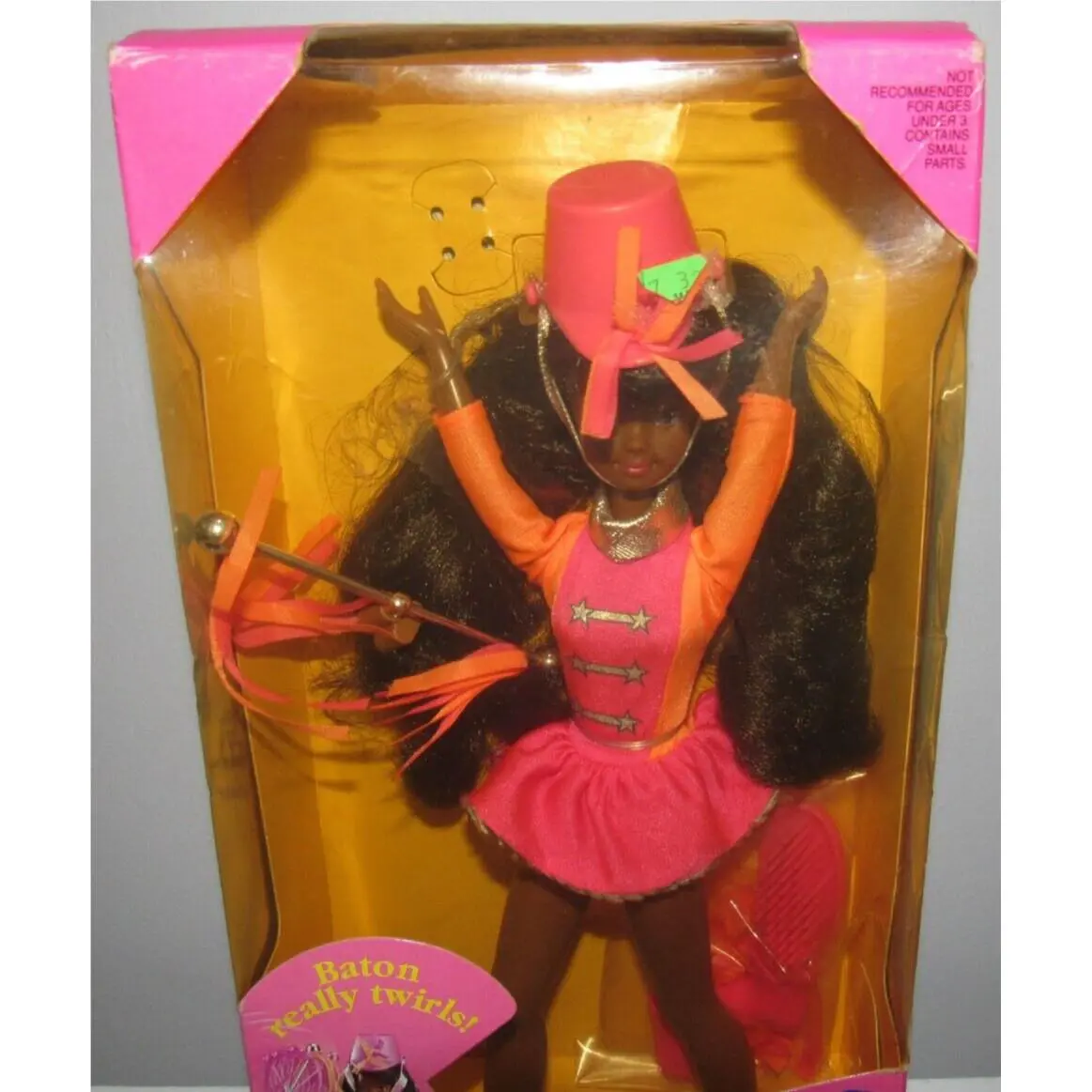 Mib Barbie Baton Twirling Skipper Doll African American Mattel 1992 7498