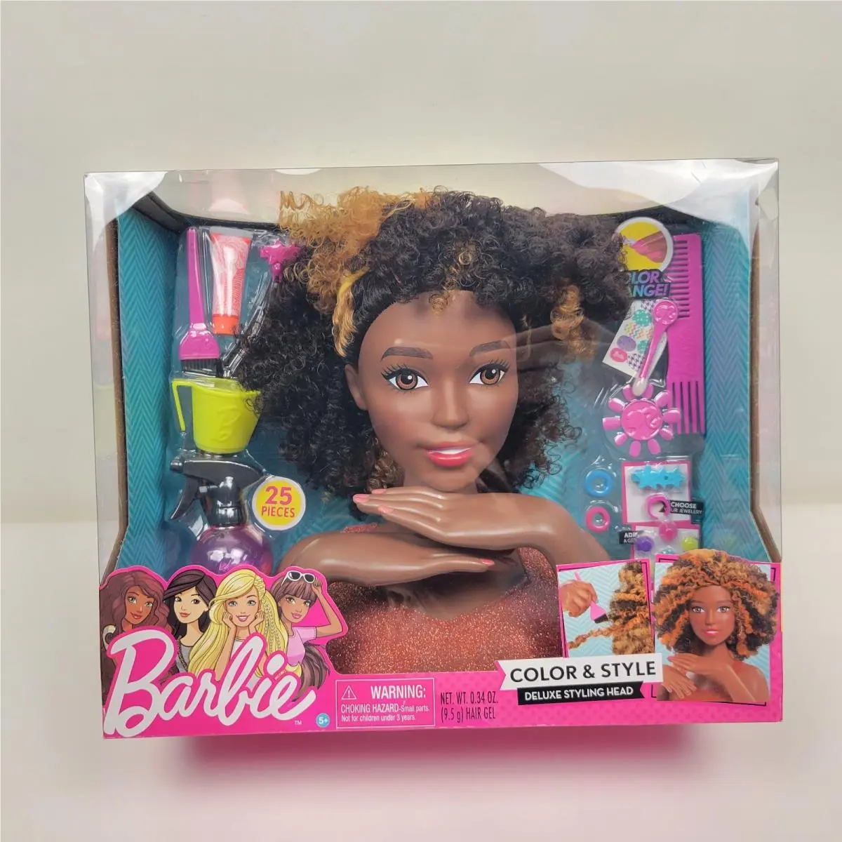 Barbie Color Style Deluxe Styling Head with Curly Hair