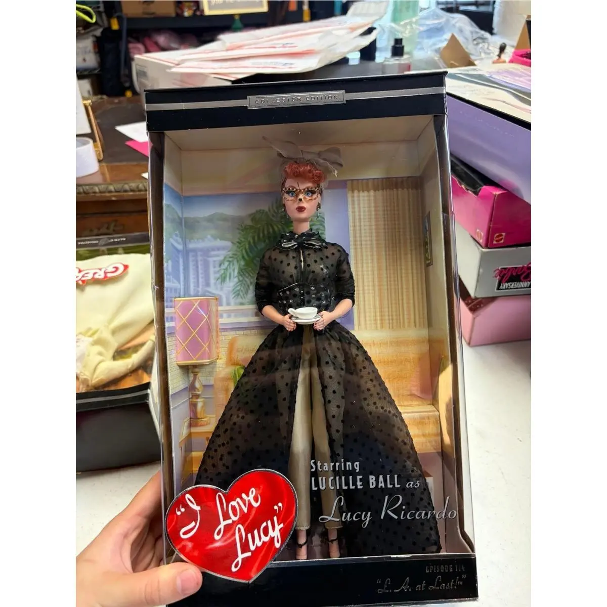 2002 Mattel B1078 Barbie I Love Lucy L.a. AT Last Lucille Ball Episode 114