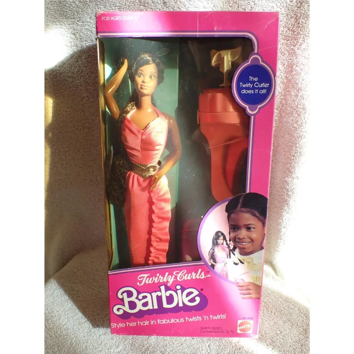 Twirly Curls Barbie Doll Nrfb 1982 Nice