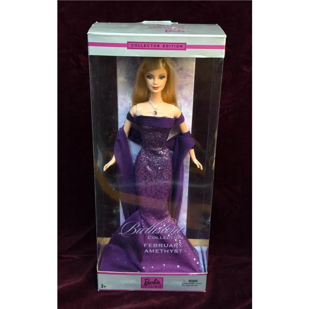 Barbie Birthstone Collection February Amethyst Blonde Doll Collector Edition