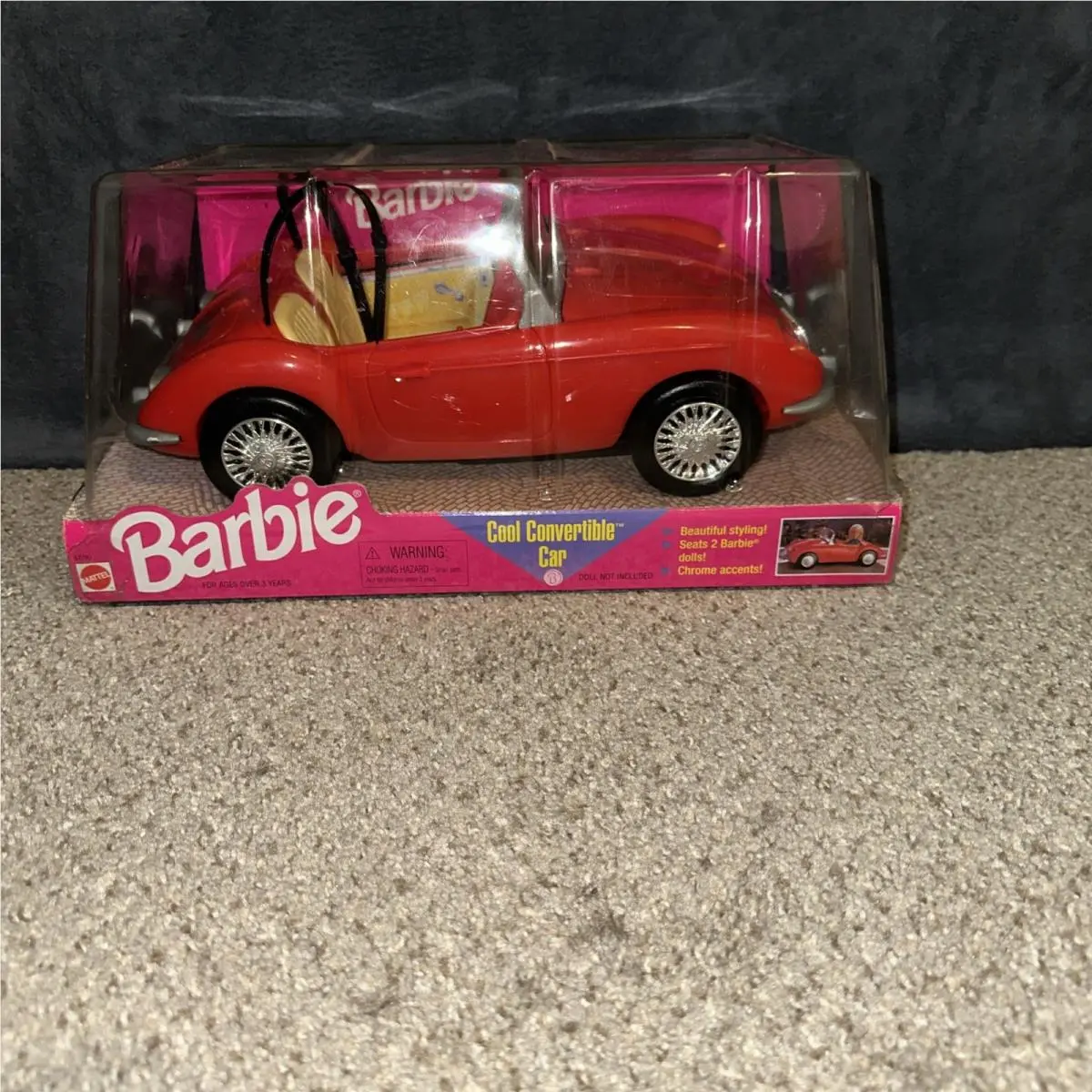 1998 Barbie Cool Convertible Car by Mattel 67790 Vintage. See Pictures