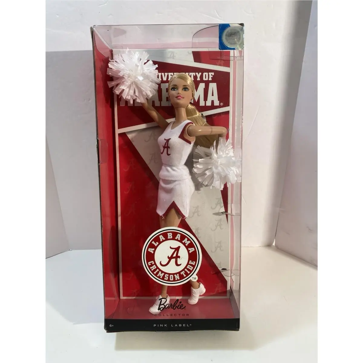 Alabama Crimson Tide Cheerleader Barbie Doll Pink Label Rare 2011 Football