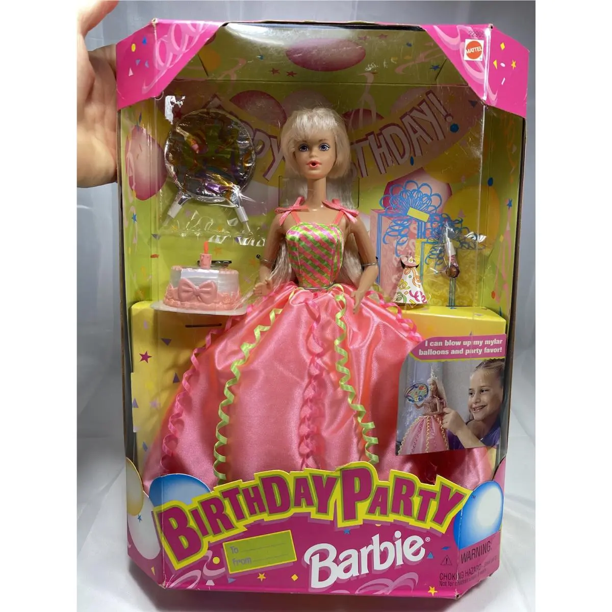 Birthday Party Barbie Doll 22905 Never Removed From Box 1998 Mattel Inc