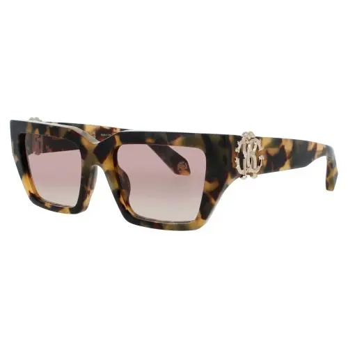 RC SRC016M 0AGG Sunglasses Havana Frame Brown Gradient Lens 55mm by Roberto Cavalli