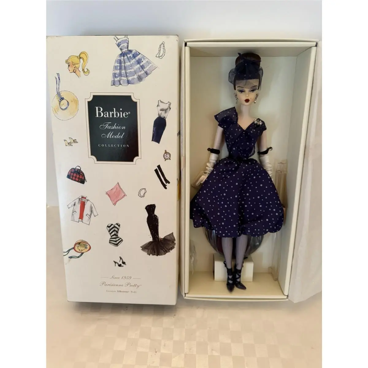 2009 Barbie Doll Silkstone Nrfb Parisienne Pretty Gold Label Bfmc Robert Best