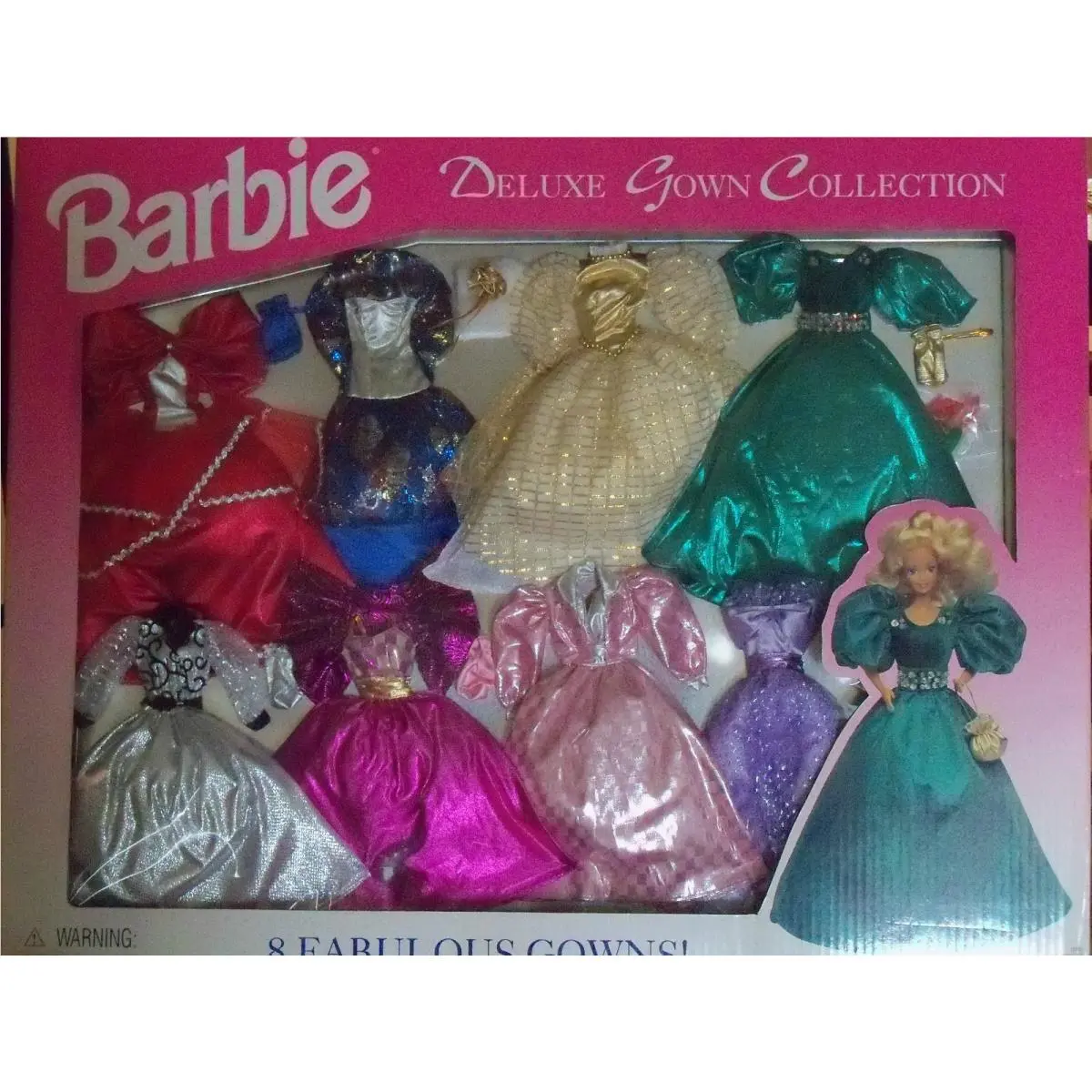 Deluxe Barbie Gown Collection 8 Lovely Gowns Never Opened. 1995 Edition
