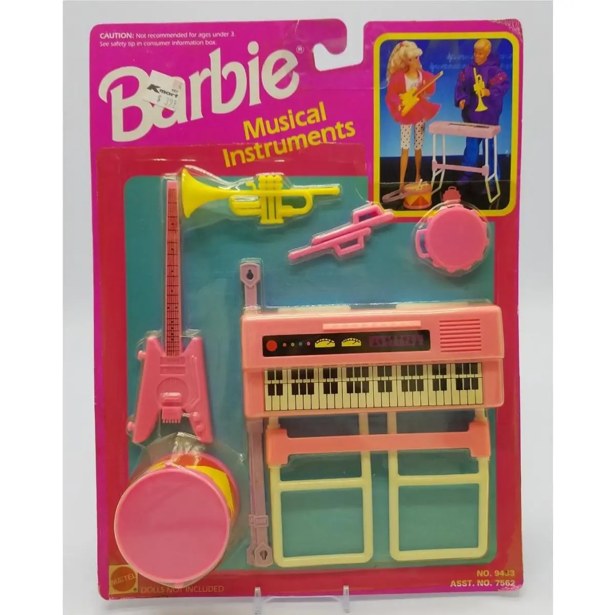 Mattel Barbie 1992 Vintage Barbie Musical Instruments 7562