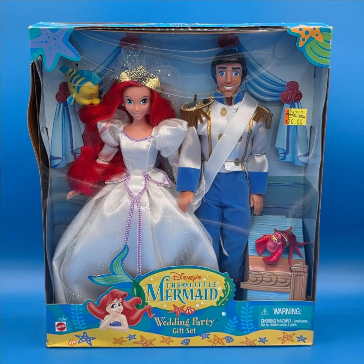 Vtg Barbie Doll 1997 Mattel The Little Mermaid Wedding Party Gift Set 17592
