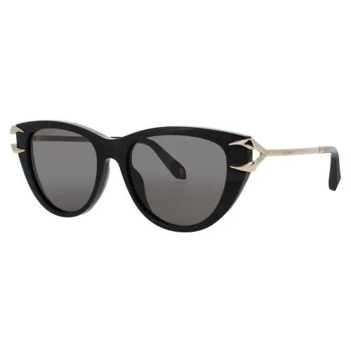 Roberto Cavalli RC SRC031 0700 Sunglasses Black Frame Black Lenses 55 mm