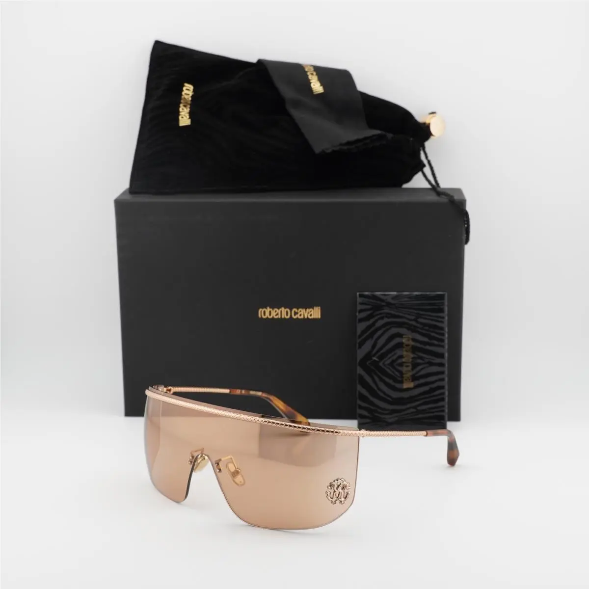 Roberto Cavalli SRC012M 8FCX Shiny Copper Gold/copper 99-01-125 Sunglasses