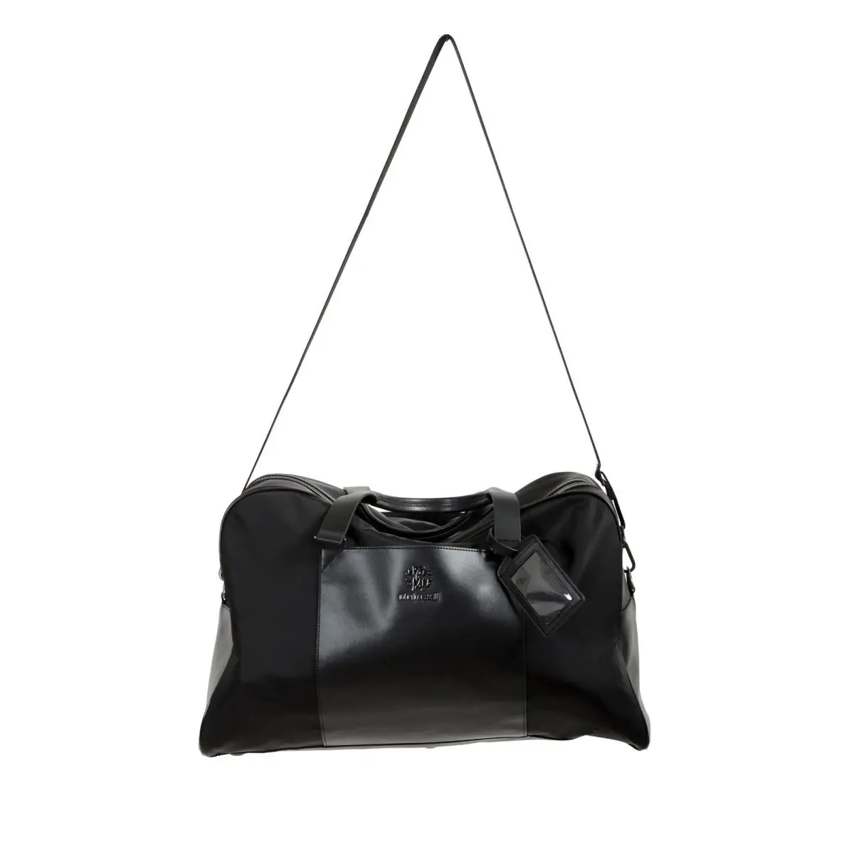 Roberto Cavalli Men`s Black Shoulder Duffle Travel Bag