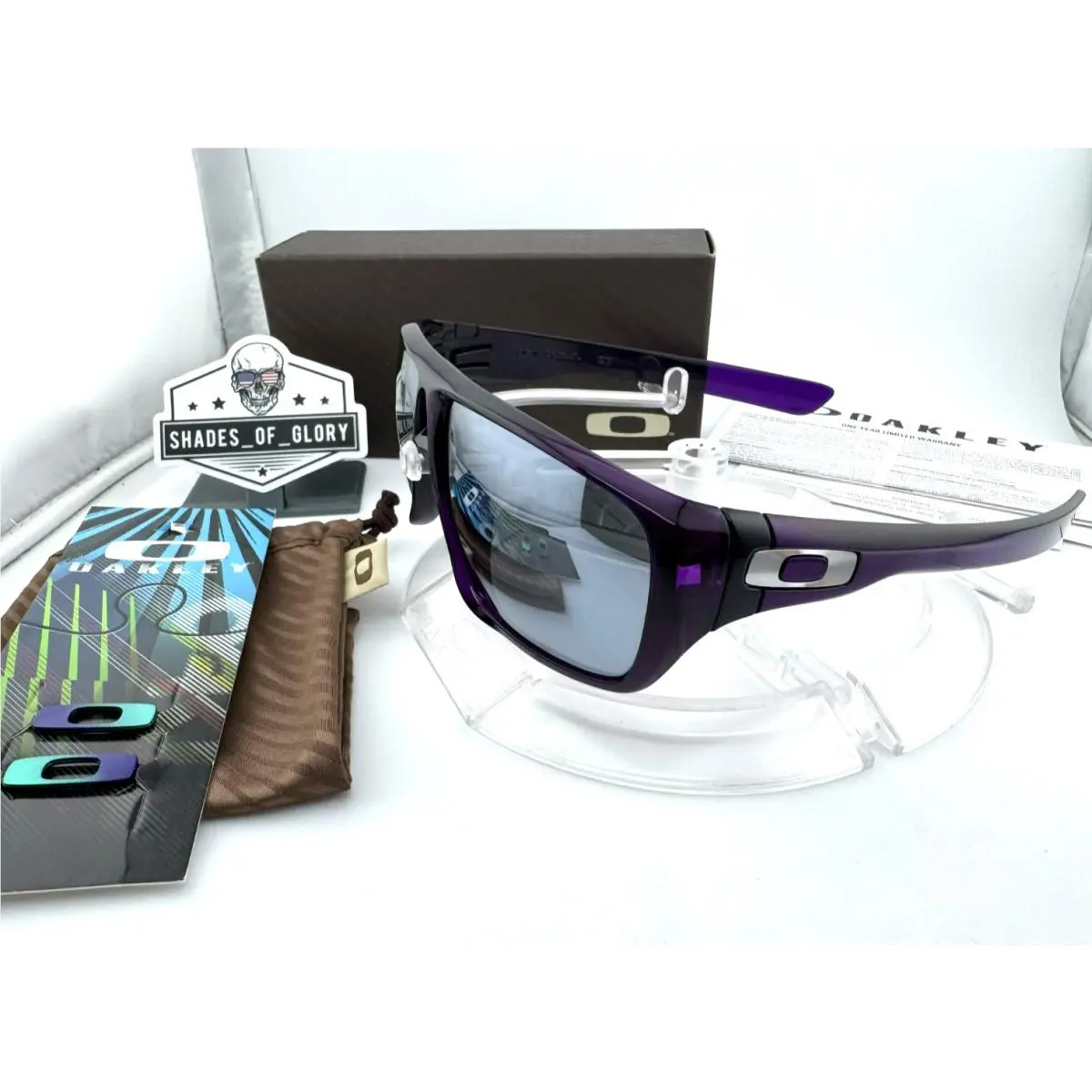 Oakley Dispatch Grape Juice Purple W/ Black Iridium Sunglasses OO9090-12 Rare