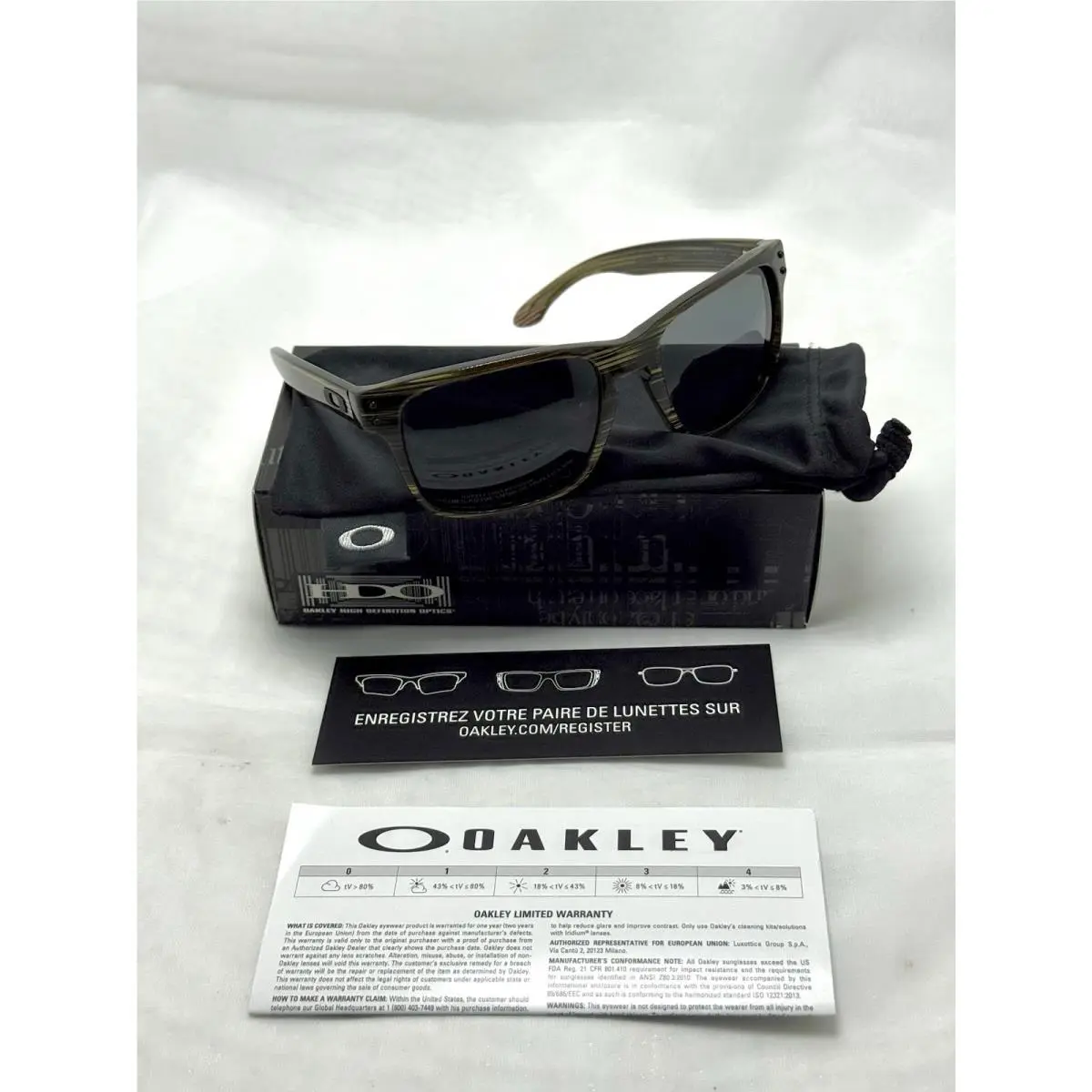 Oakley Holbrook LX OO2048 Banded Green / Grey Polarized Sunglasses Not XL