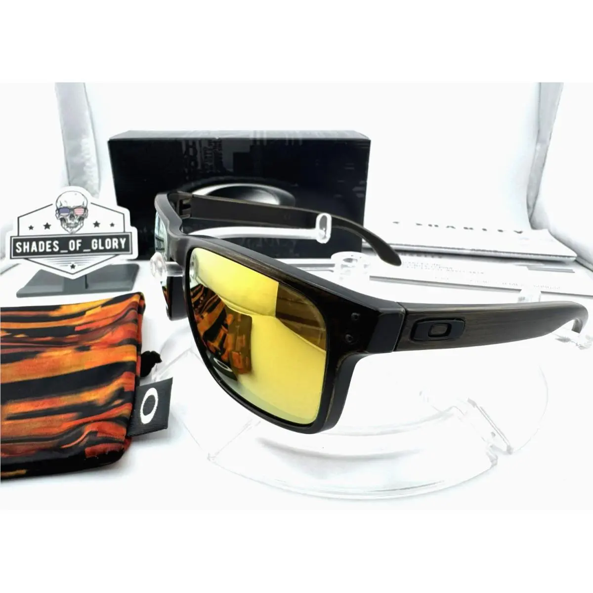 Oakley Holbrook Fallout Collection Bronze Decay Fire Iridium Sunglasses 9102-57