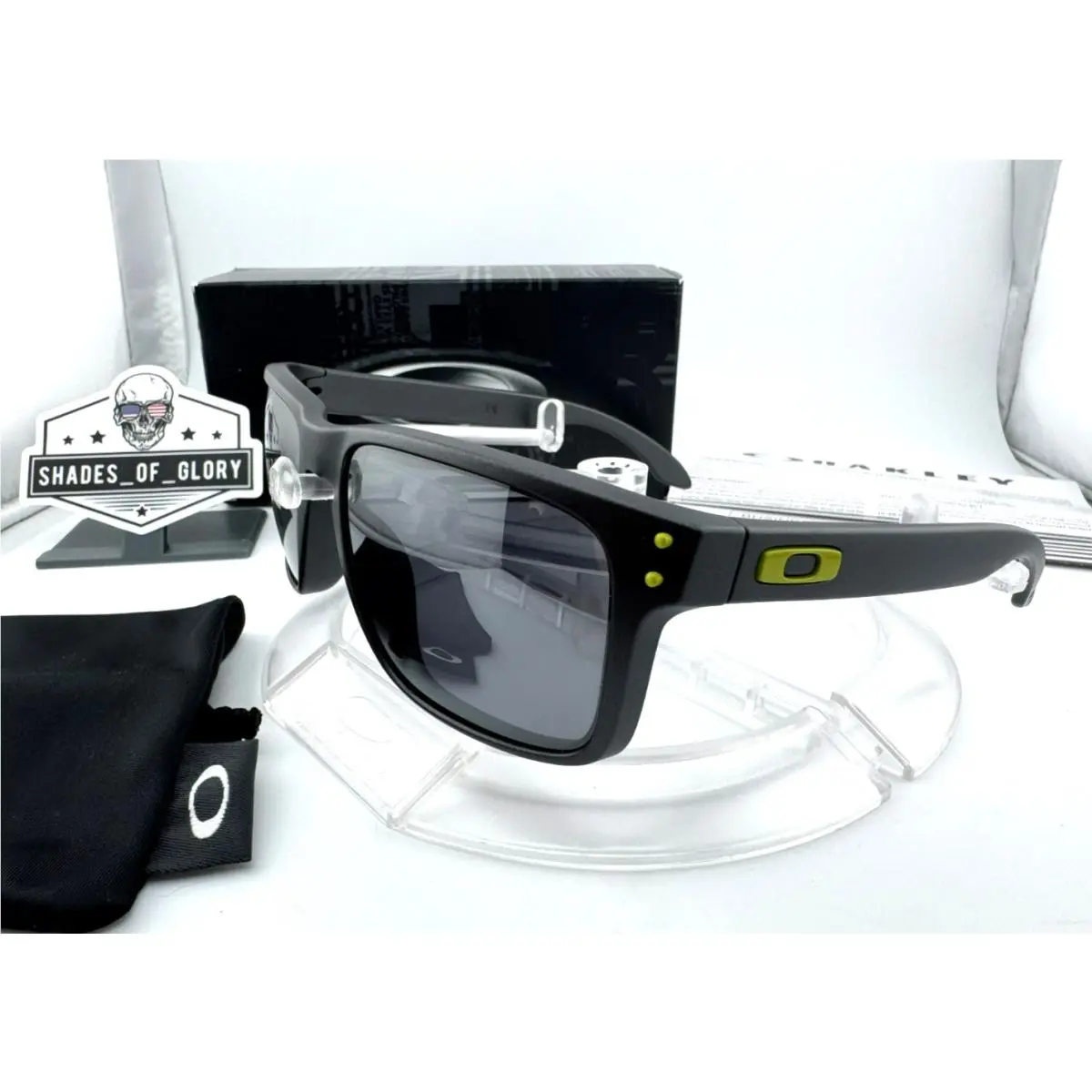 Oakley Holbrook Steel Green Icons W/ Black Iridium Sunglasses OO9102-38 Rare
