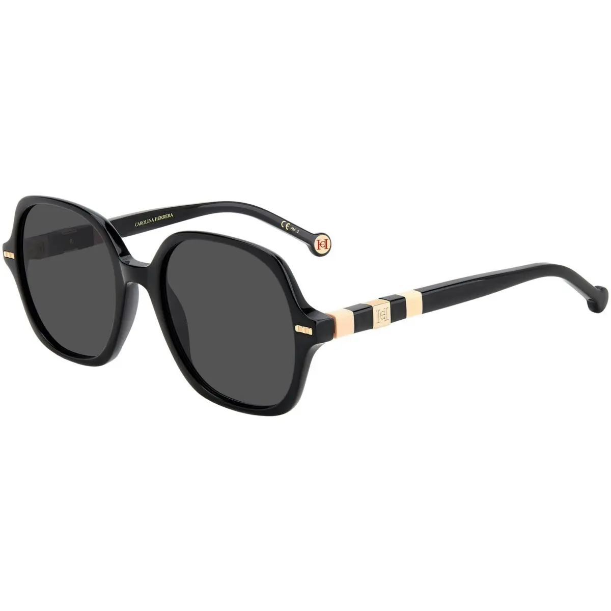 Women`s Black Square Butterfly Sunglasses HER0106S 0KDX IR by Carolina Herrera