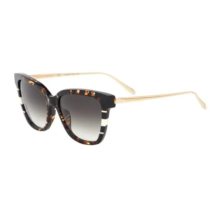 High End Elegant Carolina Herrera Shn 622 Col 09H3 Havana with Black White