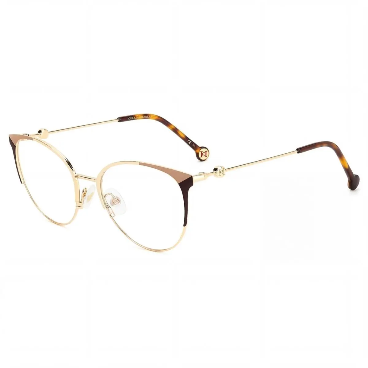 Carolina Herrera Women`s 54 mm Gold Brown Eyeglasses HER0115-01Q-54