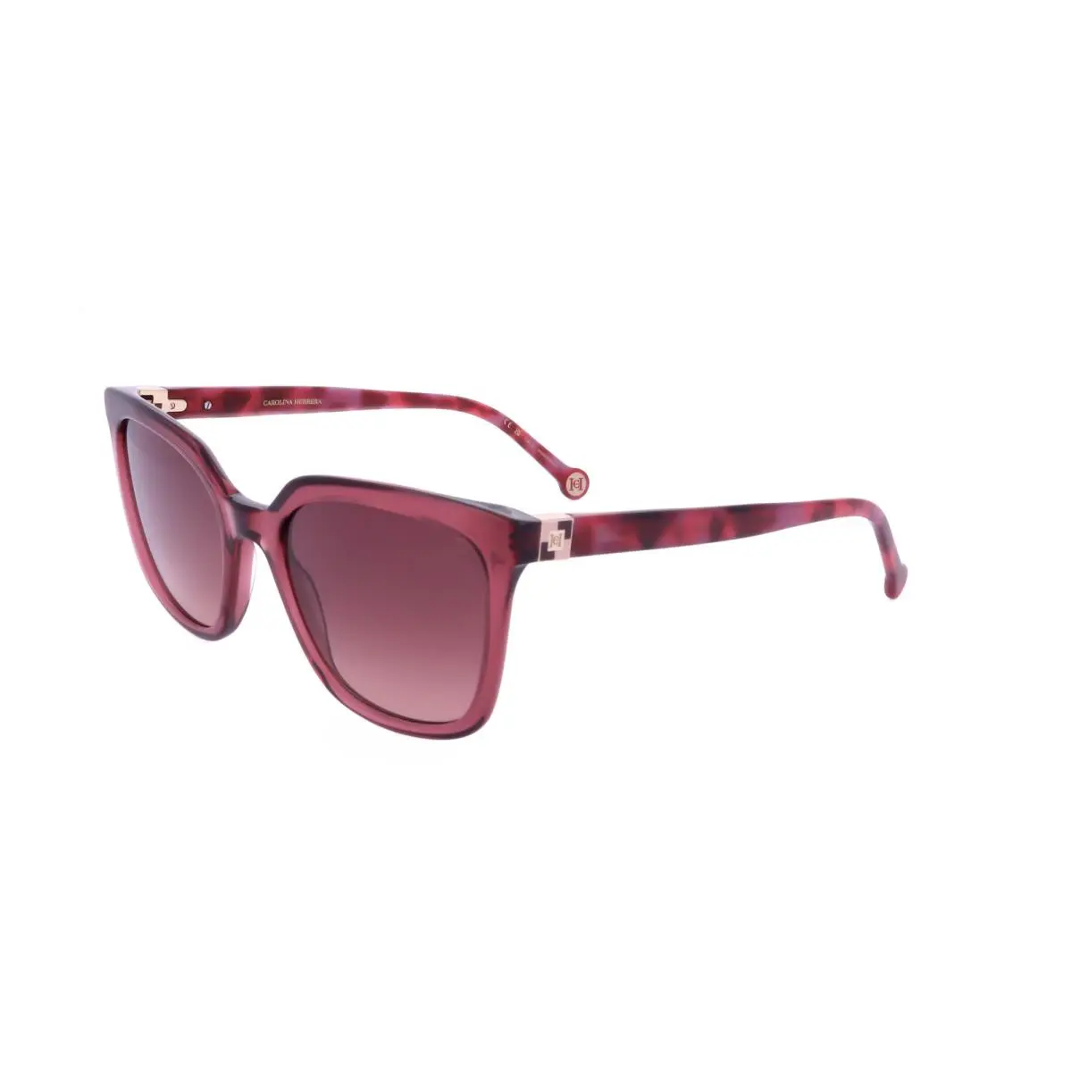 Carolina Herrera Women`s 53 mm Burgundy Red Havana Sunglasses HER0236-S-82U-53