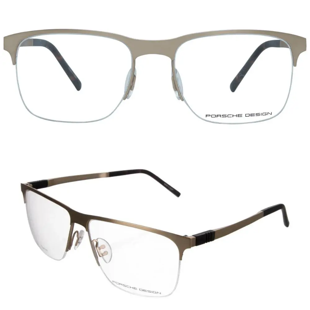 Design Frame - P`8324-B Gold Rx Eyeglasses Titanium by Porsche