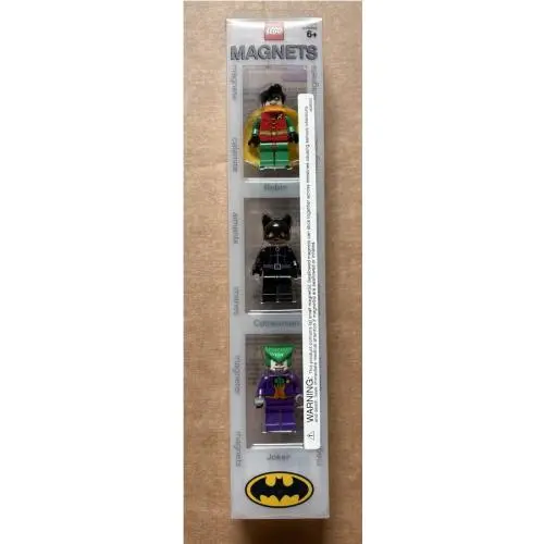 Lego 4493781 DC Batman Minifig Magnet Set 2006 Robin Catwoman The Joker