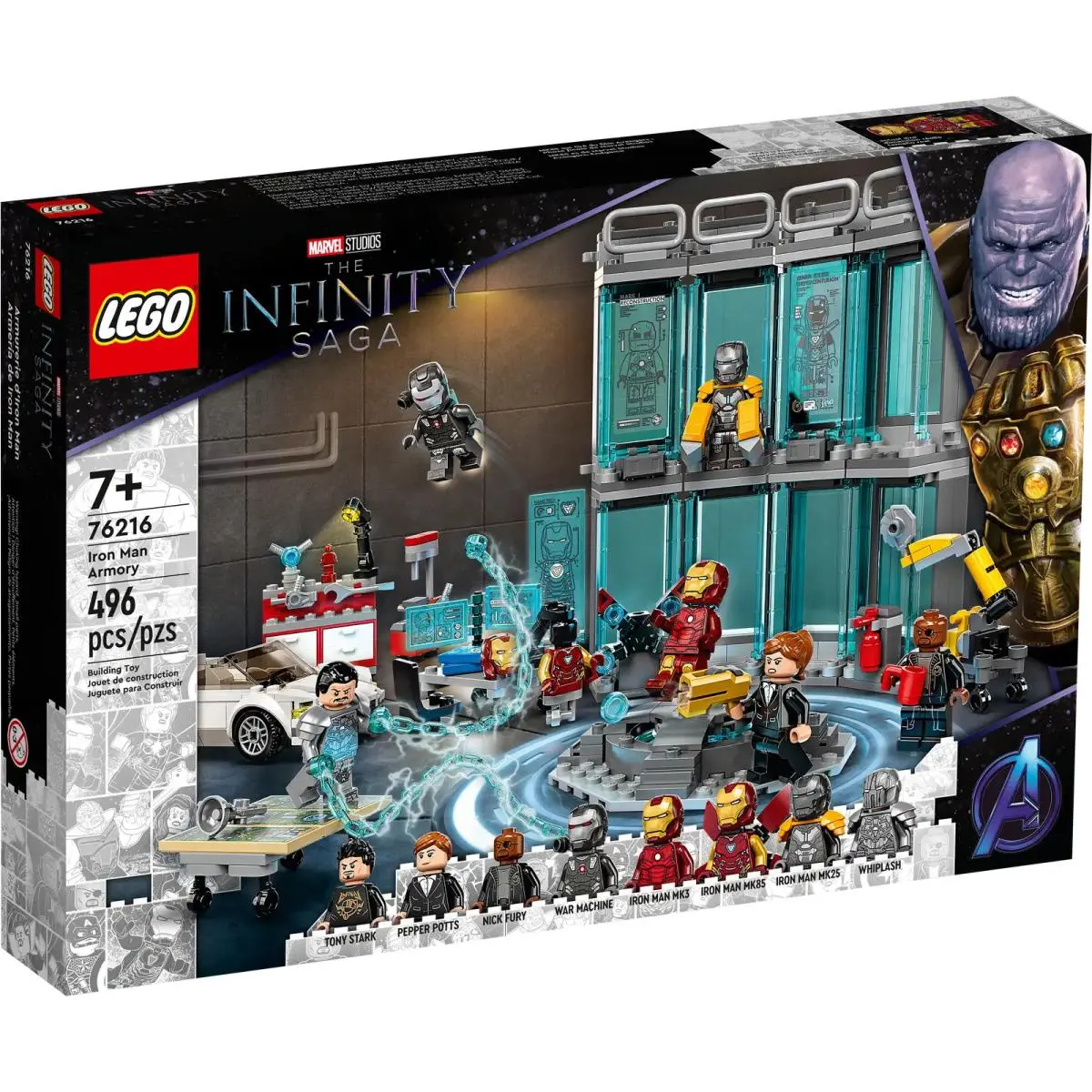 Lego Marvel Iron Man Armory Set 76216
