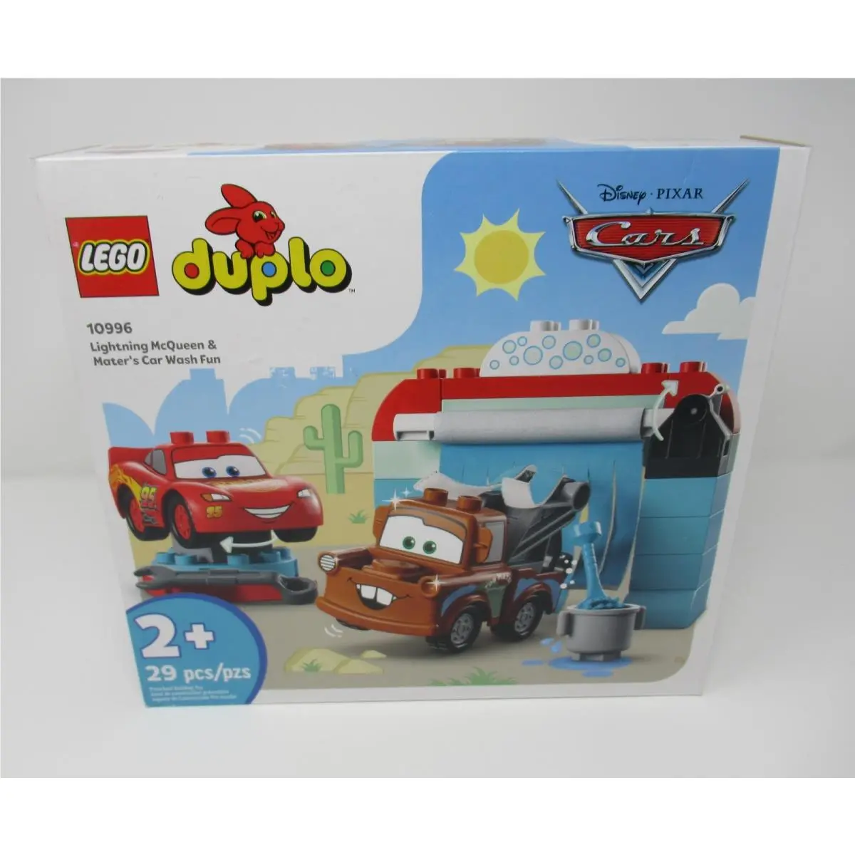 Lego Duplo Lightning Mcqueen Mater`s Car Wash Fun 10996 Disney Cars New/sealed