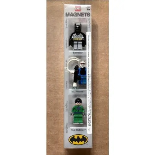 Lego 4514894 DC Minifig Magnet Set 2007 Batman Mr. Freeze The Riddler