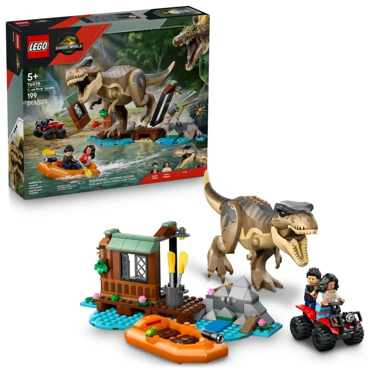 Lego Jurassic World T. Rex River Escape 76975 Building Set Toy Gift