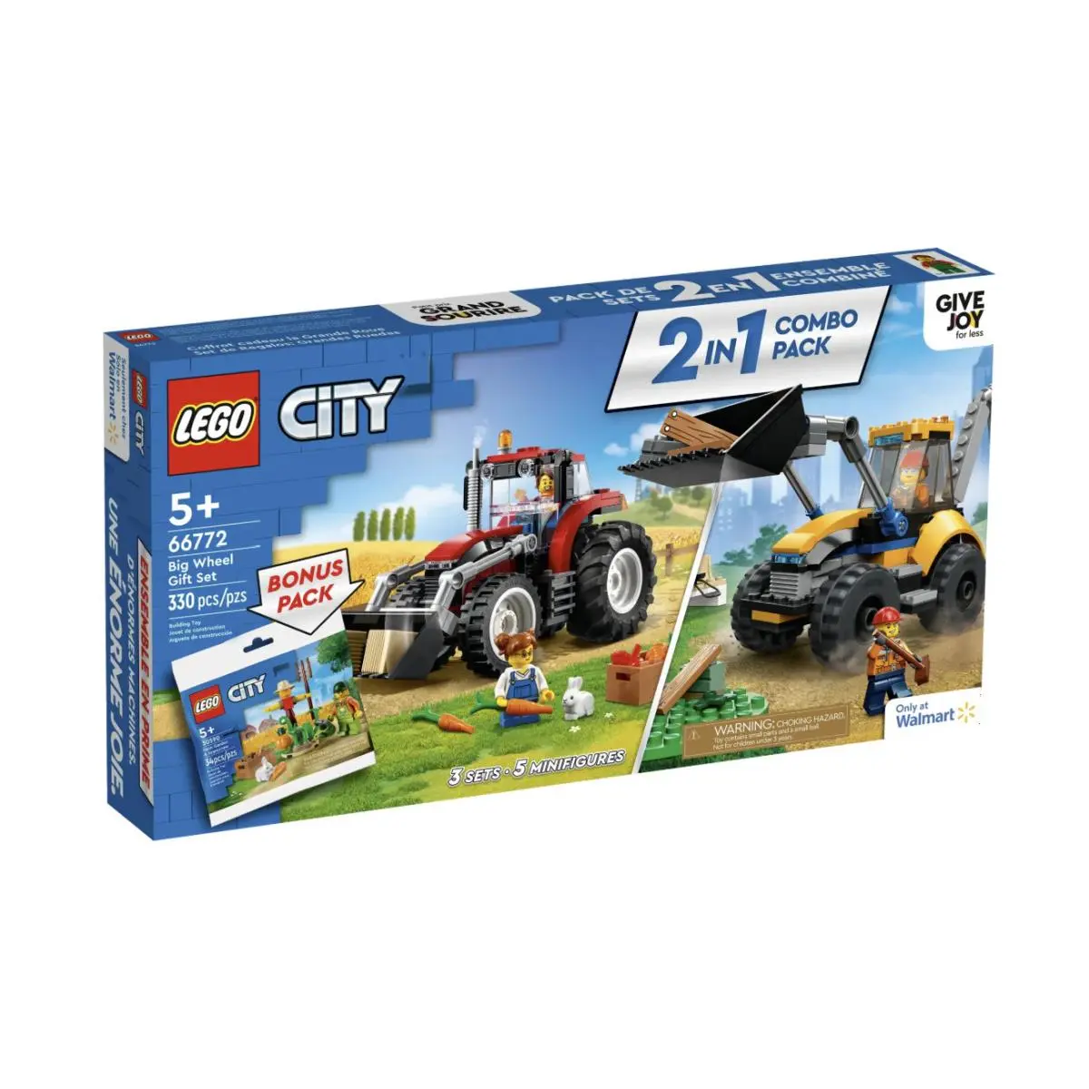 Lego City 66772 Big Wheel Gift Set 2in1 Combo Pack