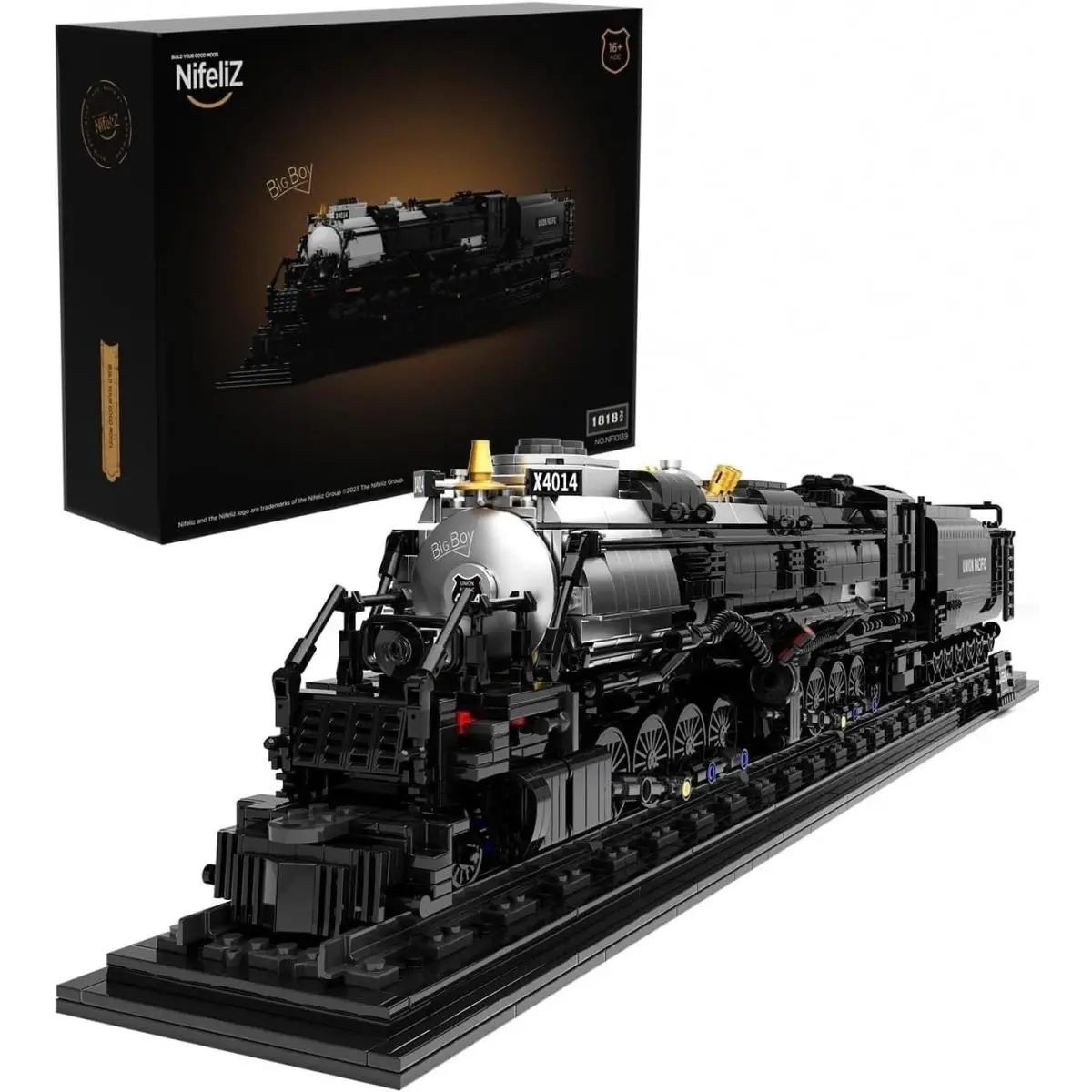 Elegant 1 818 Piece Articulated Steam Train Model -gift Boxed Ready to Build /